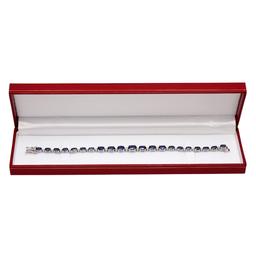 14k White Gold 13.30ct Sapphire 0.60ct Diamond Bracelet