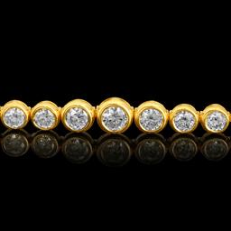 14k Yellow Gold 2.65ct Diamond Bracelet