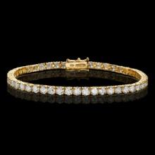 18k Yellow Gold 7.66ct Diamond Bracelet
