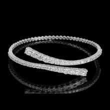 14k White Gold 4.36ct Diamond Bracelet