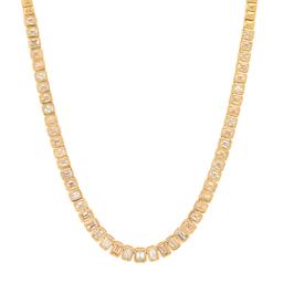 18K Yellow Gold Setting with 11.65ct Emerald Cut Diamond Necklace