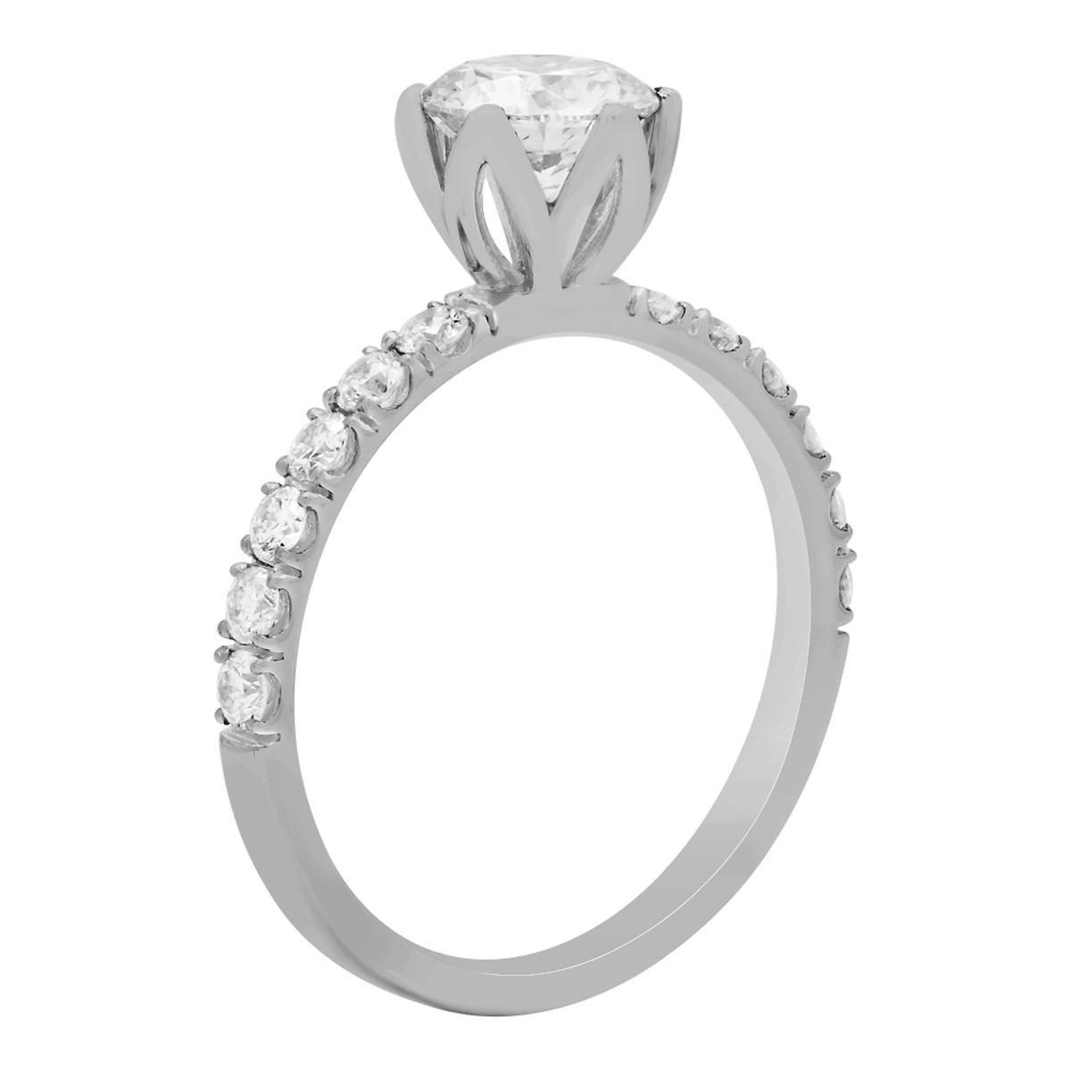 14k White Gold 1.05ct Diamond Ring
