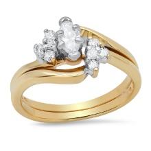 14K Yellow Gold Setting with 0.32tcw Diamond Ladies Ring