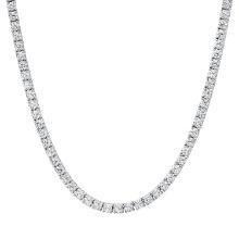18K White Gold and 13.10ct Diamond Necklace