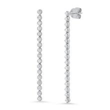 14K White Gold Setting with 1.22ct Diamond Earrings