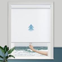 Persilux Blackout Window Shade Cordless [34" W x 72" H] White.  Retail $60.00