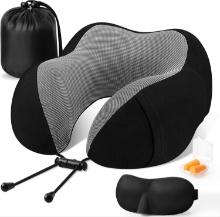 Travel Pillow, Premium Memory Foam, (Black), Retail $20.00