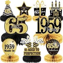 9PCS 65th Birthday Decorations Centerpieces, Retail $20.00
