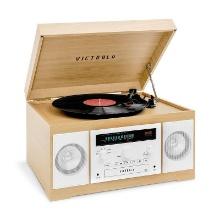 Victrola Sonoma Bluetooth Record Player, Natural, Retail $145.00