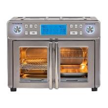 Emeril Lagasse Dual Air Fryer Oven, Silver-Tone, Retail $300.00