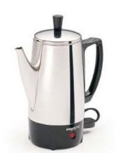 6-Cup Capacity Stainless Steel Coffee Maker, Retail $45.00