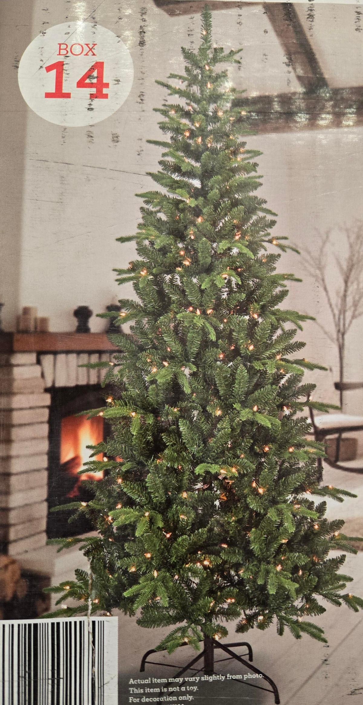 National Tree Company 7Ft Pacific Mixed Pine 350-Light Artificial Christmas Tree, Green, Retail $200
