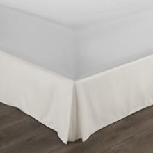 Pleated Bed Skirt Box Spring Frame Cover Microfiber Dust Ruffle, White, Retail $25.00