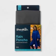 ShedRain Poncho, Adult - Charcoal Gray, Retail $12.00