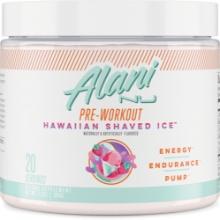 Alani Nu Pre-Workout, Haiwaiian Shave Ice, 20 Servings, 6.8 Oz - 7.2 Oz, Retail $30.00