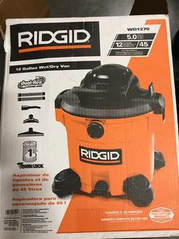 RIDGID 12 Gal. 5.0-Peak HP Wet/Dry Vacuum. $103 MSRP
