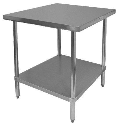 GSW Commercial Flat Top Work Table with Stainless Steel Top. $138 MSRP