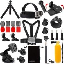 Luxebell Accessories Kit for AKASO EK5000 EK7000 4K WiFi Action Camera GoPro, $29.99 MSRP