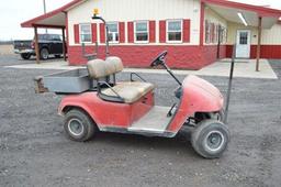 ELECT GOLF CART W/ CHARGER, DUMP, (WORKS GREAT)