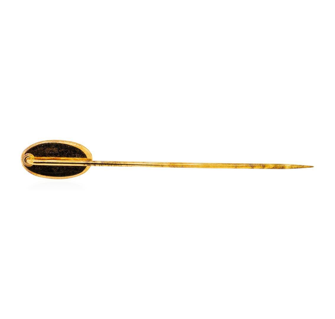 Turquoise Stick Pin - 14KT Rose Gold