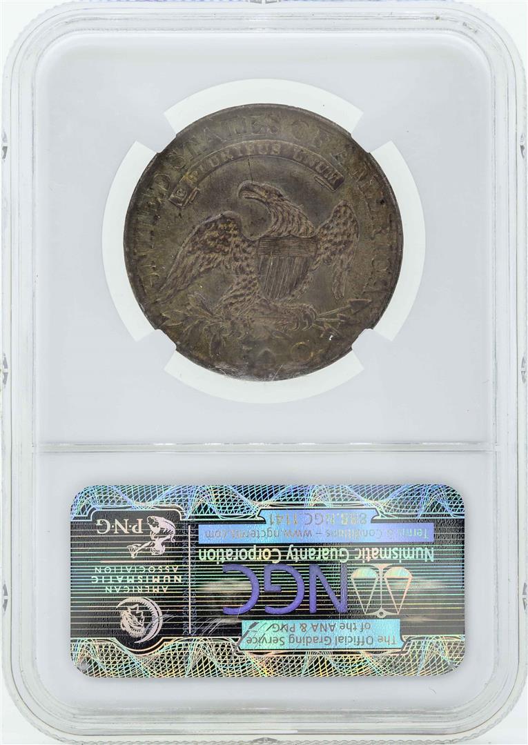 1827 Capped Bust Half Dollar Coin NGC MS61 - Great Toning