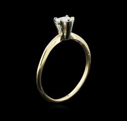 0.27 ctw Diamond Solitaire Ring - 14KT Yellow Gold