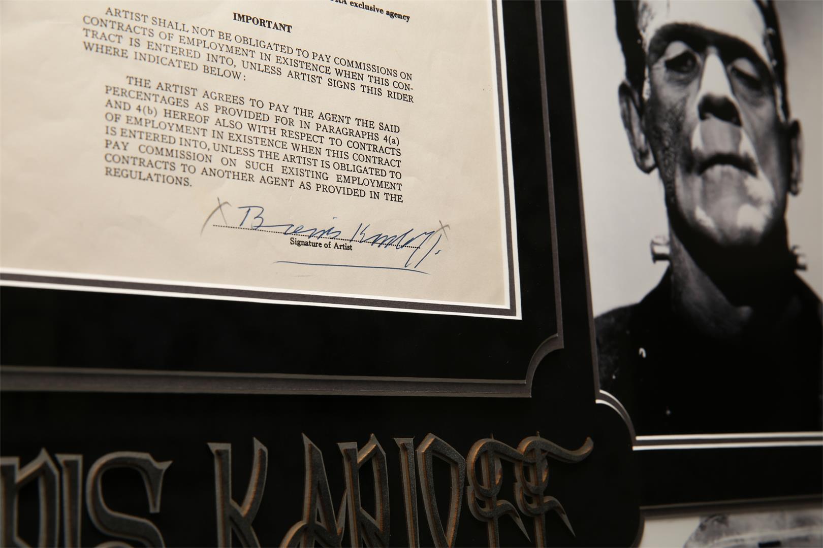 Boris Karloff Autographed Collage