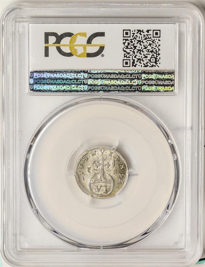 1756-FS Saxe-Weimar-Eisenach 6 Pfennig Coin PCGS MS64