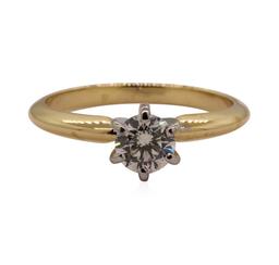 0.65 ctw Diamond Solitaire Ring - 14KT Yellow Gold