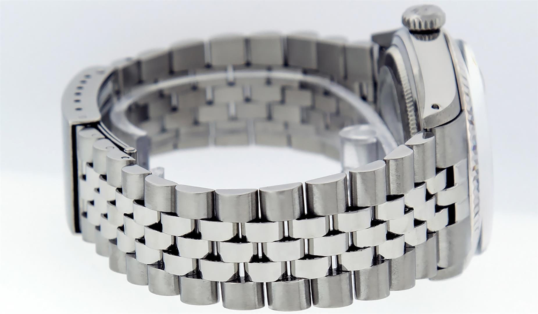 Rolex Mens Stainless Steel 36MM Silver Index Datejust Wristwatch