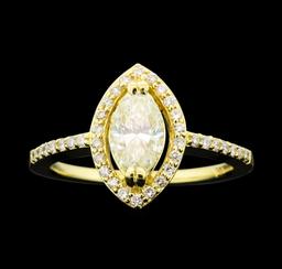 1.16 ctw Diamond Ring - 14KT Yellow Gold