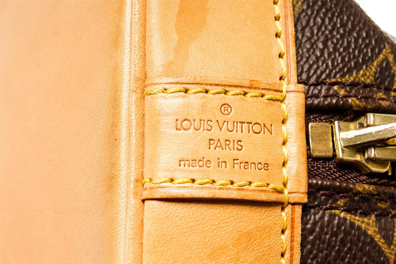 Louis Vuitton Brown Monogram Canvas Alma PM Satchel Bag