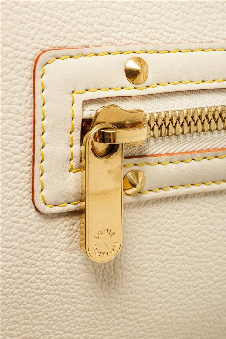 Louis Vuitton White Leather Le Fabuleux Shoulder Bag