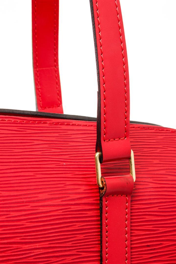 Louis Vuitton Red Epi Leather Soufflot Tote Bag