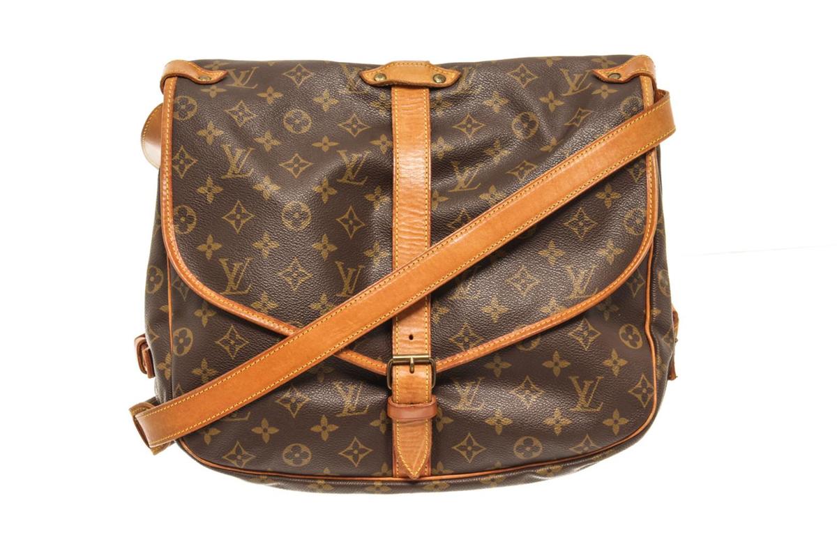Louis Vuitton Brown monogram Saumur 35 Crossbody Bag