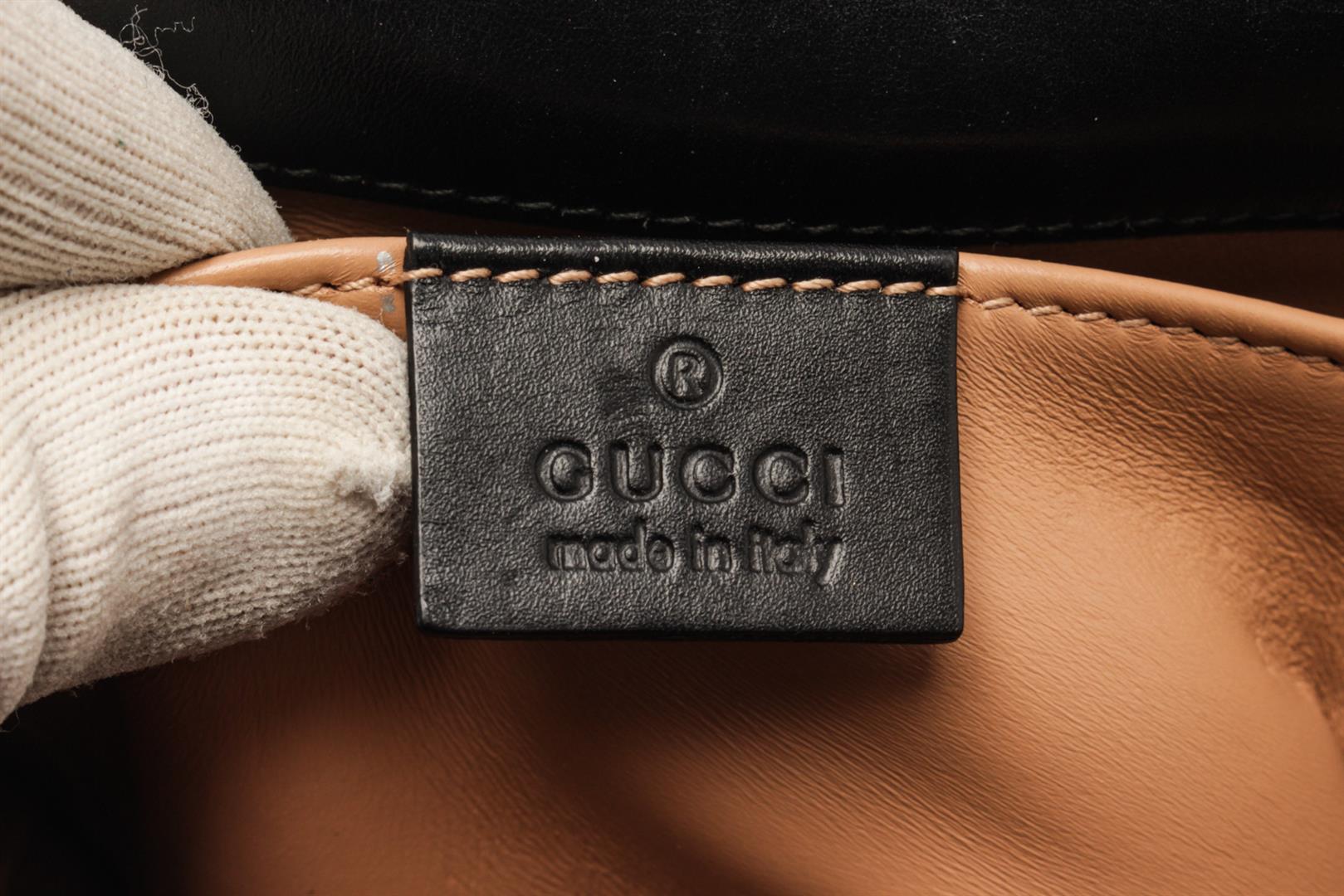 Gucci Black Calfskin Leather Broadway Shoulder Bag