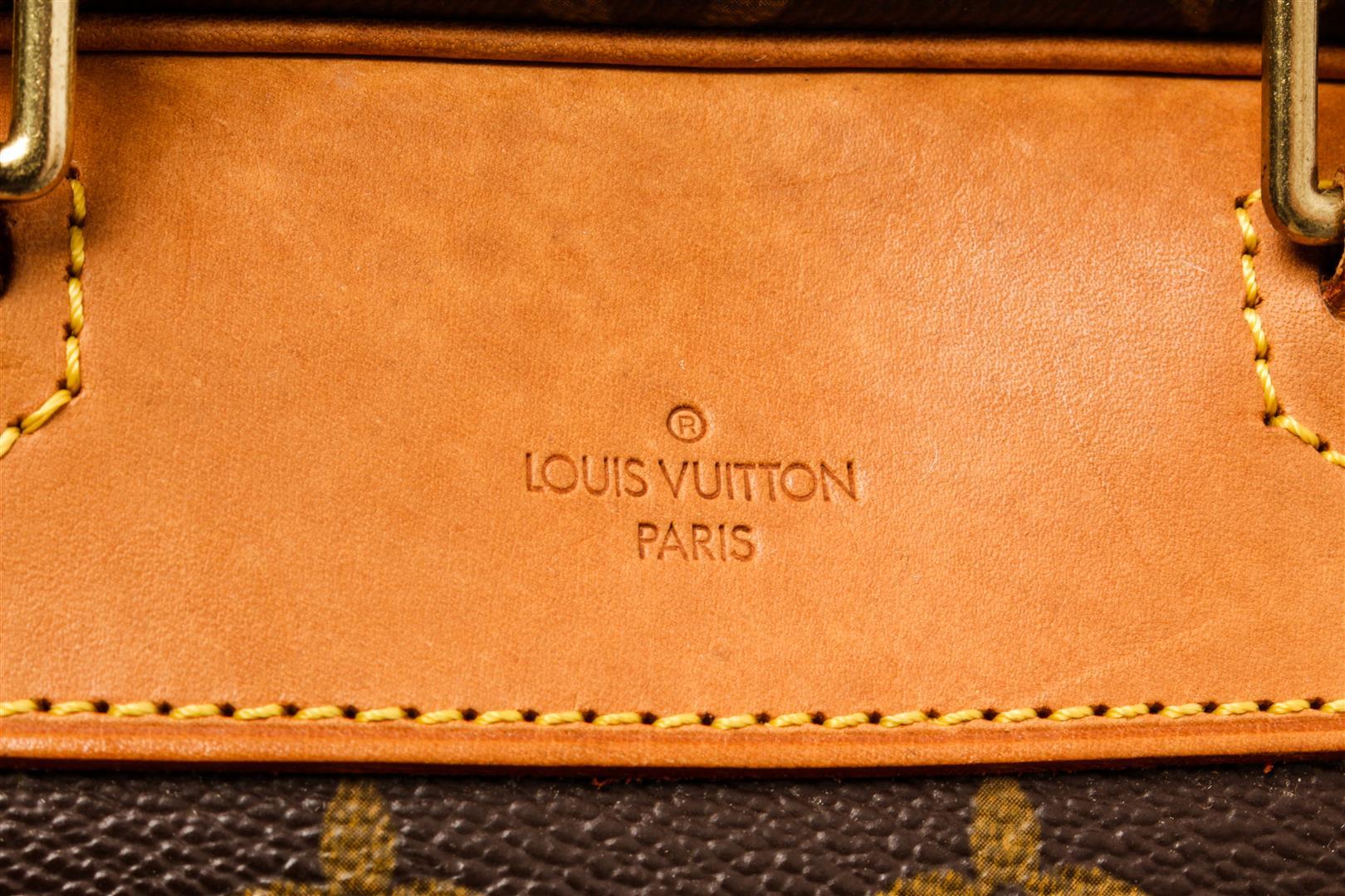 Louis Vuitton Brown Monogram Canvas Deauville Satchel Bag