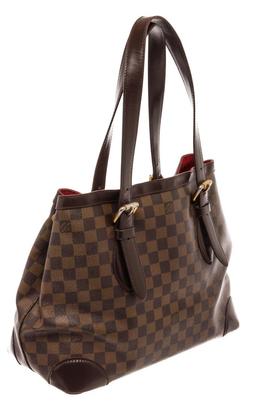 Louis Vuitton Brown Damier Ebene Leather Hampstead MM Shoulder Bag