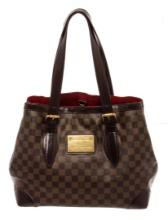 Louis Vuitton Brown Damier Ebene Leather Hampstead MM Shoulder Bag