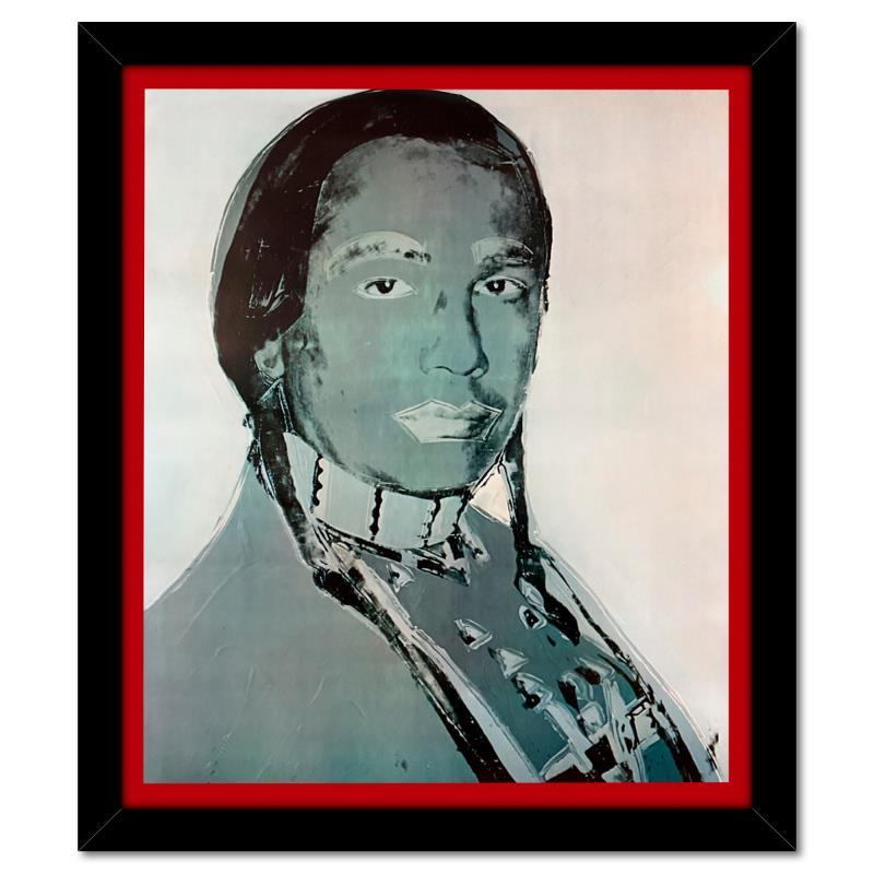 American Indian Series 2 Piece Set (Red & Blue) by Warhol (1928-1987)