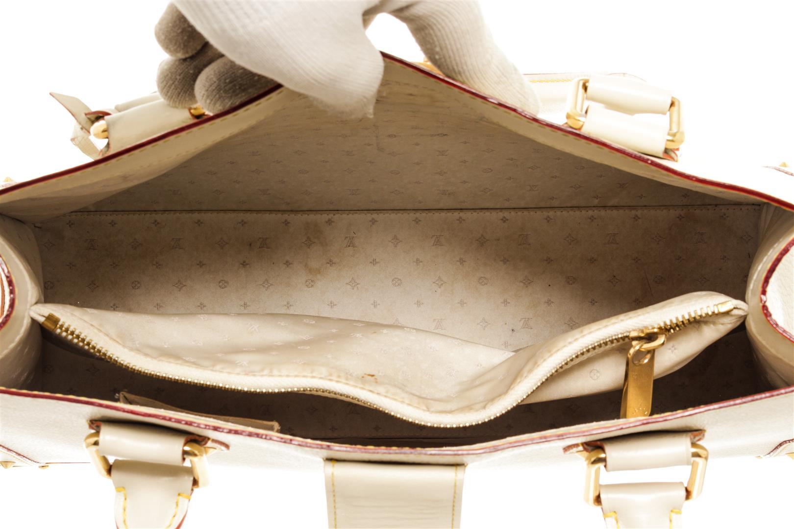 Louis Vuitton White Leather Le Fabuleux Shoulder Bag
