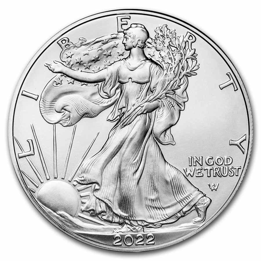 2022 American Silver Eagle .999 Fine Silver Dollar Coin