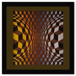 Cheyt - OND de la serie Structures Universelles De L'Hexagone by Vasarely (1908-