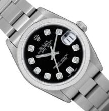 Rolex Midsize 31MM Stainless Steel Sapphire Quickset Datejust With Oyster Band