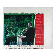 Malcolm X (State 3) by Steve Kaufman (1960-2010)