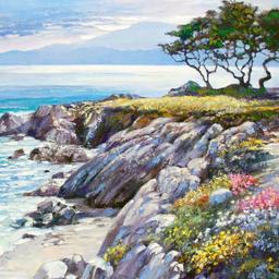 Monterey Bay, After The Rain by Behrens (1933-2014)