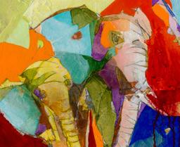 Elephant And The Butterfly  II by Yuval Wolfson