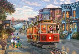 Mickey and Minnie in San Francisco by Kinkade Studios