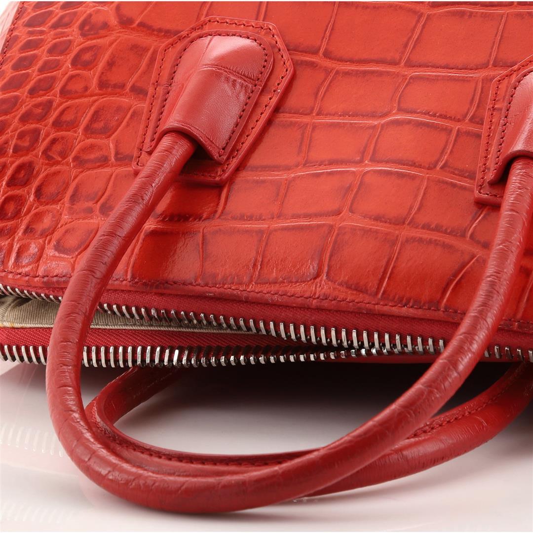 Givenchy Antigona Bag Crocodile Embossed Leather Medium