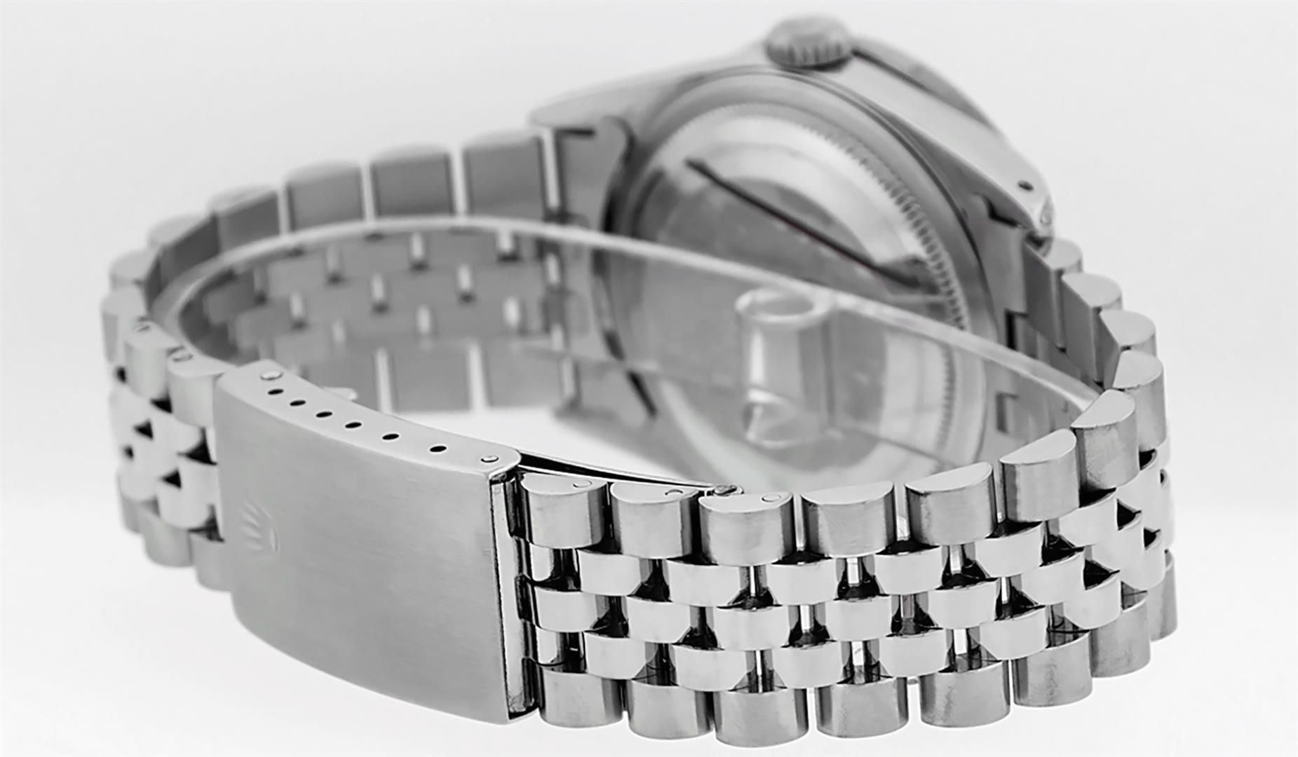 Rolex Stainless Steel 36MM Diamond Lugs & Bezel Datejust Wristwatch